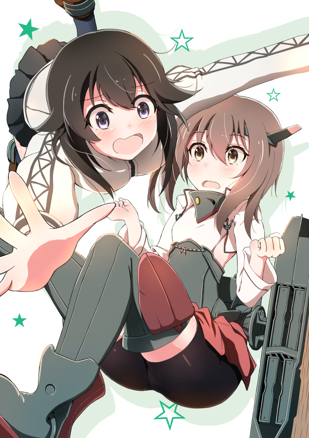 taihou and hayasui (kantai collection) drawn by panikuru_yuuto
