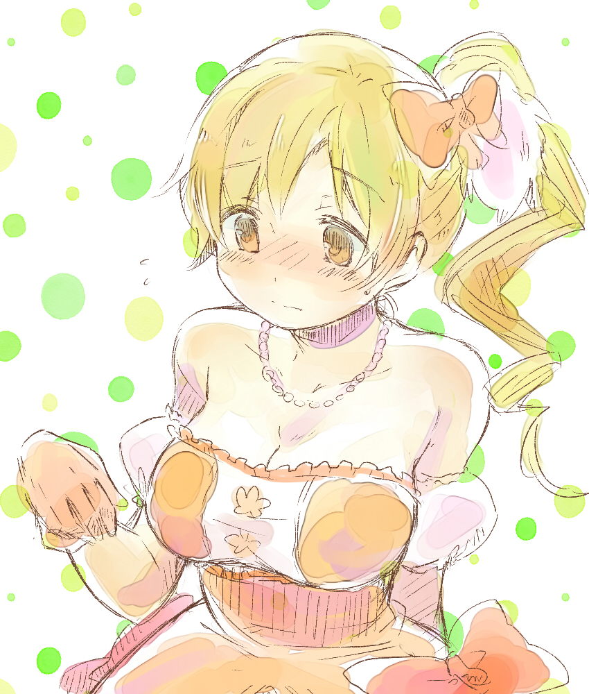 tomoe mami (mahou shoujo madoka magica) drawn by nori_senbei
