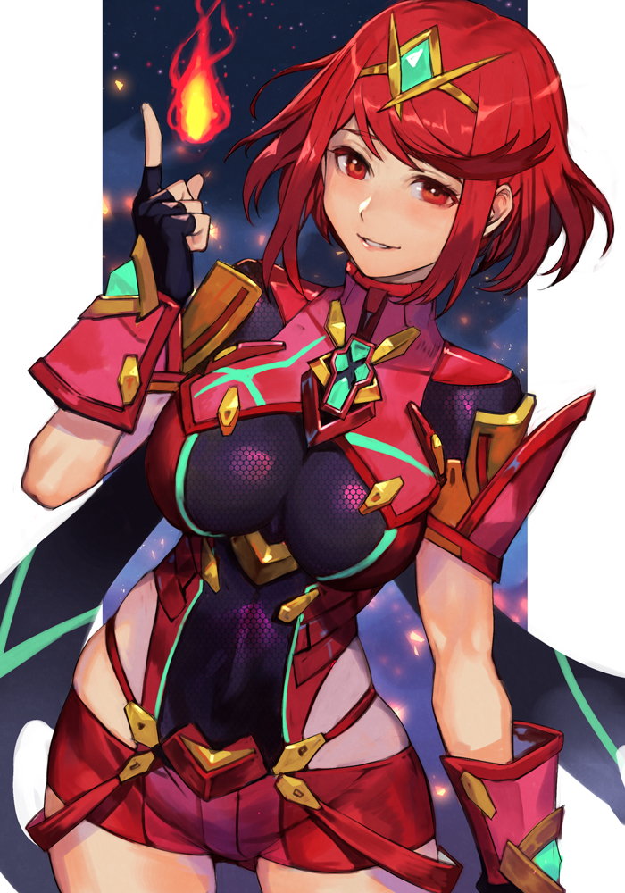 pyra (xenoblade chronicles and 1 more) drawn by hungry_clicker