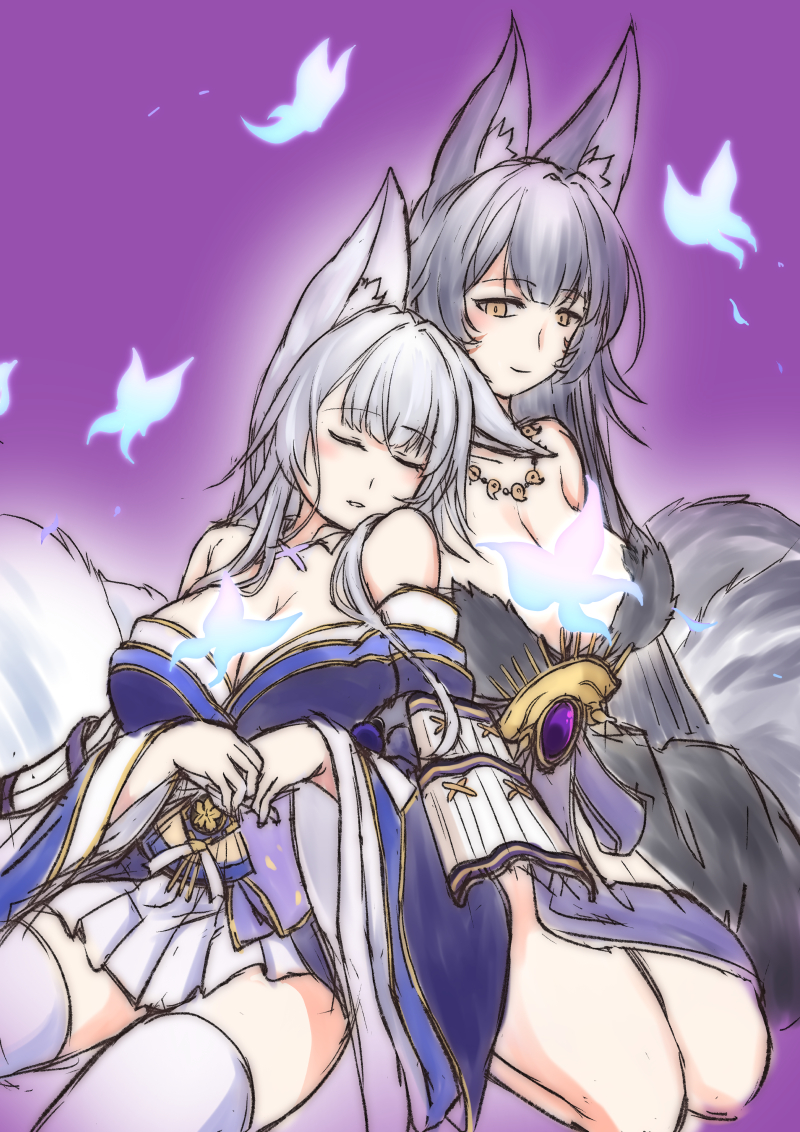 shinano and musashi (azur lane) drawn by steed_(steed_enterprise)