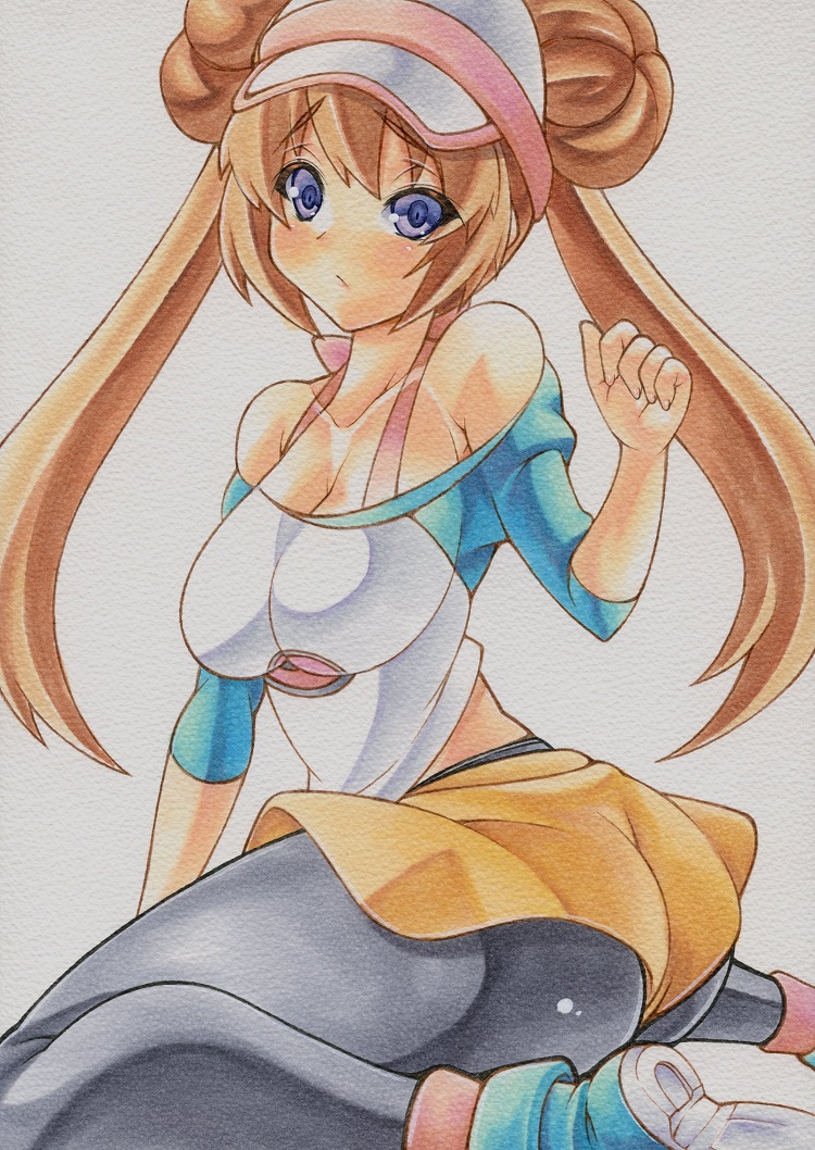 rosa (pokemon and 1 more) drawn by yutakasan-love