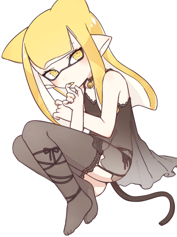 inkling player character and inkling girl (splatoon) drawn by inuowour
