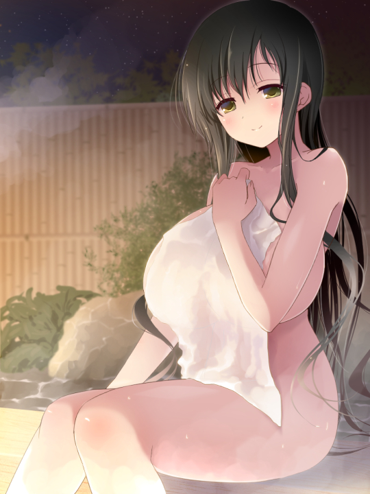 iwato kasumi (saki) drawn by hyuuga_takashi and smile_(rz)
