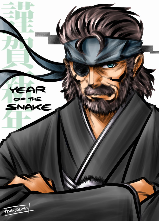 big boss (metal gear and 1 more) drawn by five-seven_(0verlimits)
