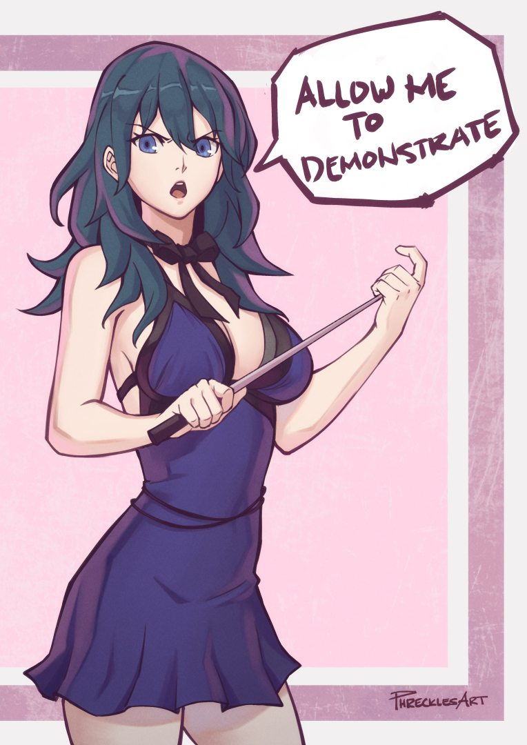 tifa lockhart and female byleth (fire emblem and 4 more) drawn by phrecklesart