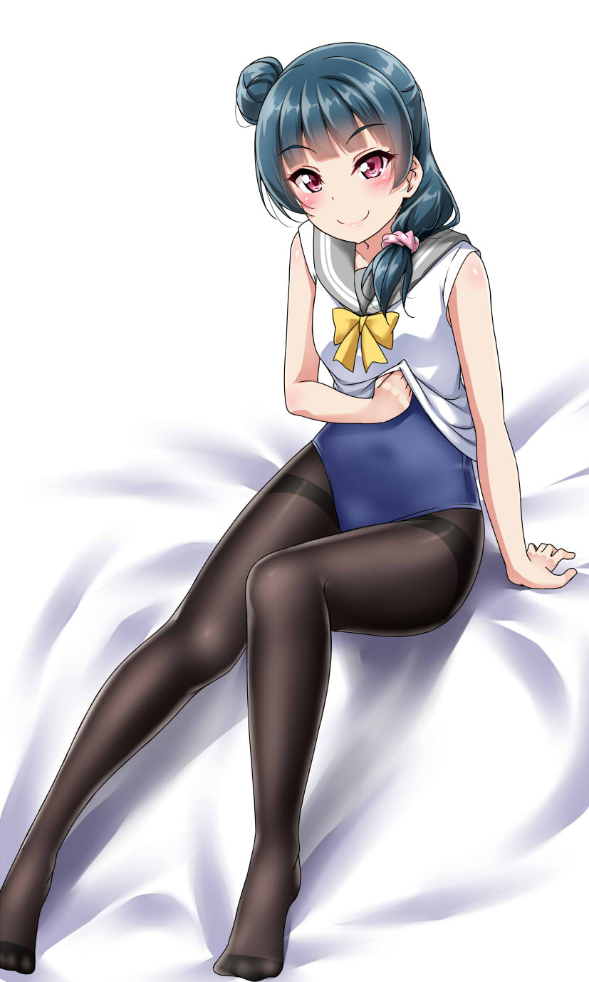 tsushima yoshiko (love live! and 1 more) drawn by yopparai_oni