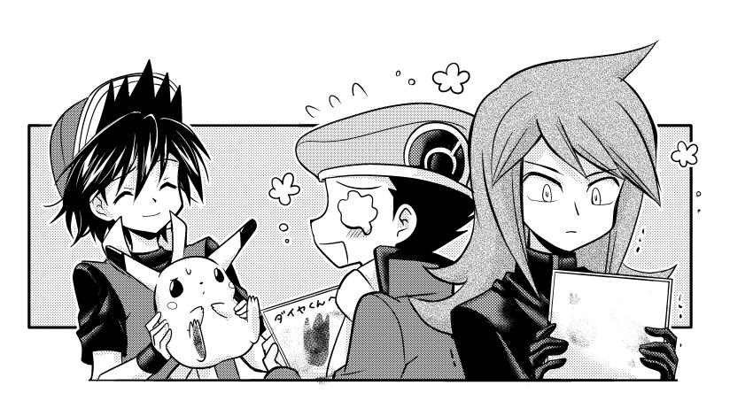 pikachu, red, silver, lucas, and pika (pokemon and 1 more) drawn by ayateaori
