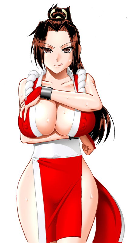 shiranui mai (the king of fighters and 1 more) drawn by mokkouyou_bond