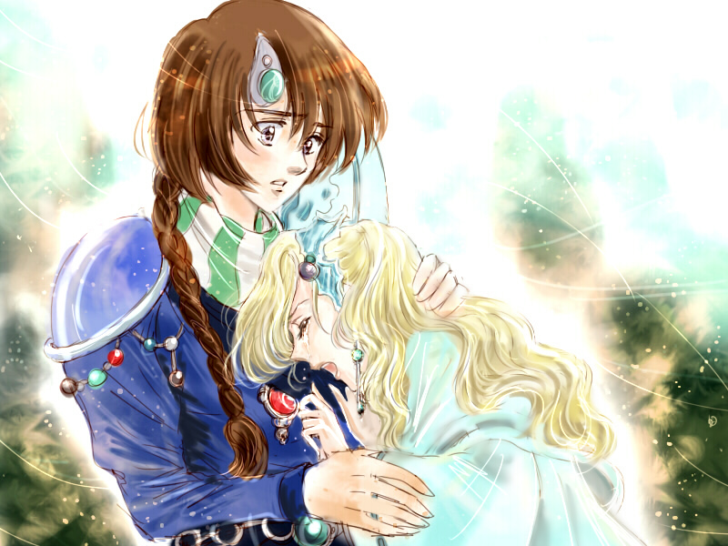 palom and leonora (final fantasy and 2 more) drawn by yukki_(rffcq251)