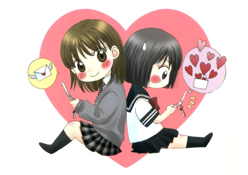 kobayashi nana and fujimori hitomi (kuchibiru tameiki sakurairo) drawn by morinaga_milk