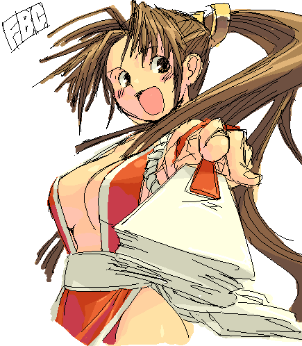 shiranui mai (the king of fighters and 1 more) drawn by fbc