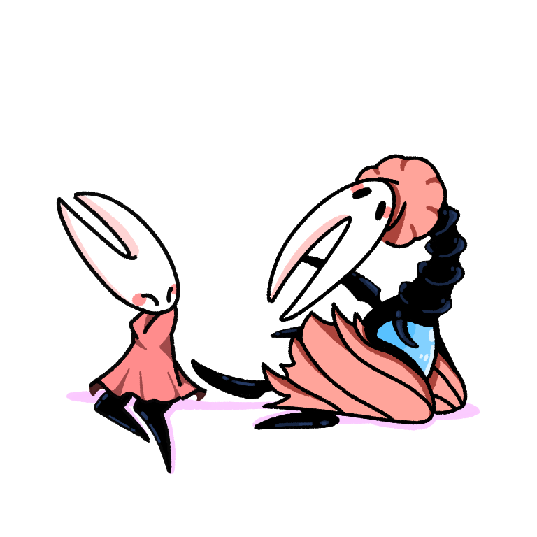 hornet and nosk (hollow knight) drawn by sakana_2-gou