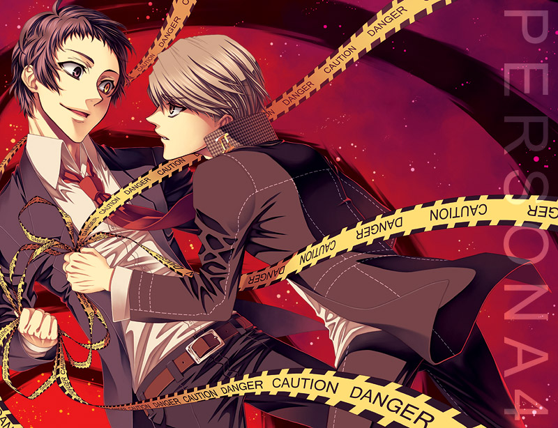 narukami yu and adachi tooru (persona and 1 more) drawn by ouno_mayumi