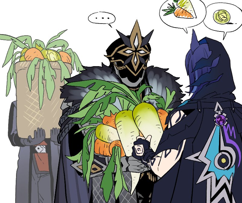 ororon and capitano (genshin impact) drawn by wawahj0907_tt