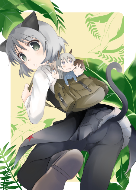 sanya v. litvyak, eila ilmatar juutilainen, miyafuji yoshika, and lynette bishop (world witches series and 1 more) drawn by abenattou