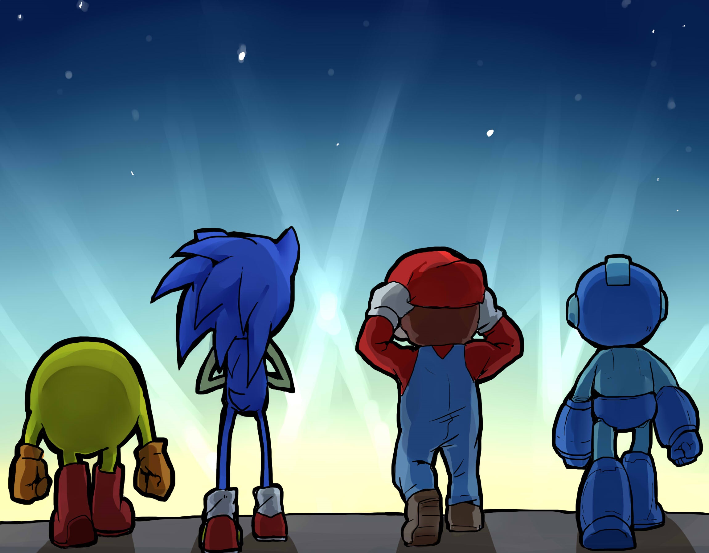 pacman and sonic