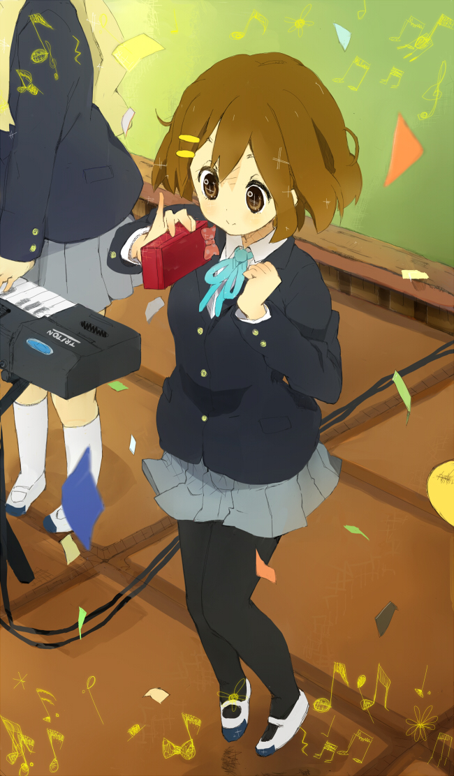 hirasawa yui and kotobuki tsumugi (k-on!) drawn by nasuna