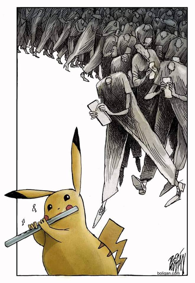 pikachu (pokemon and 2 more) drawn by boligan