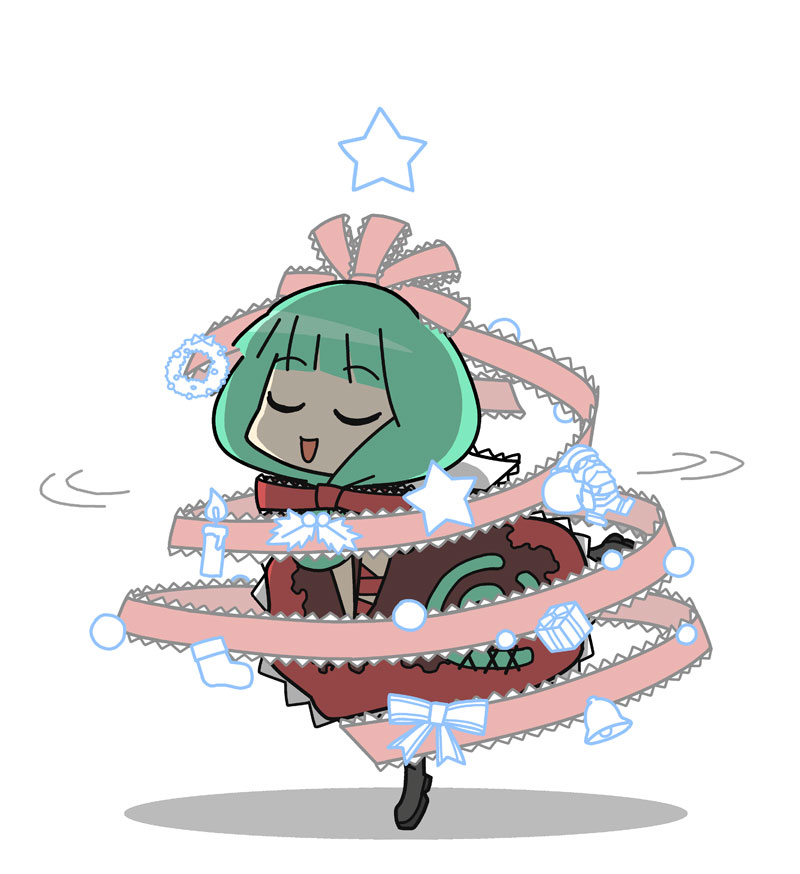 kagiyama hina and santa claus (touhou) drawn by rodney_(melagal)
