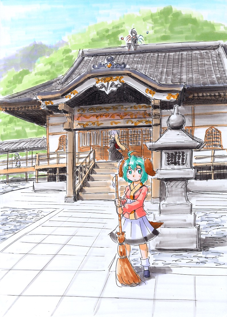 hijiri byakuren, houjuu nue, murasa minamitsu, and kasodani kyouko (touhou) drawn by kawachi_koorogi