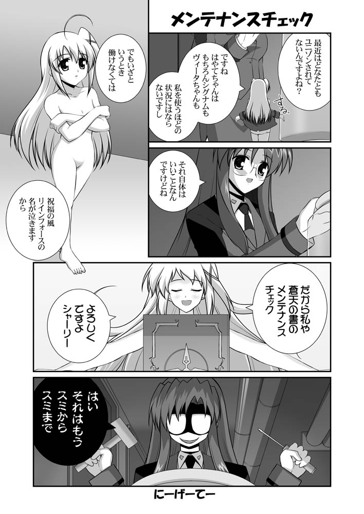 reinforce zwei and shario finieno (lyrical nanoha and 1 more) drawn by mikage_takashi