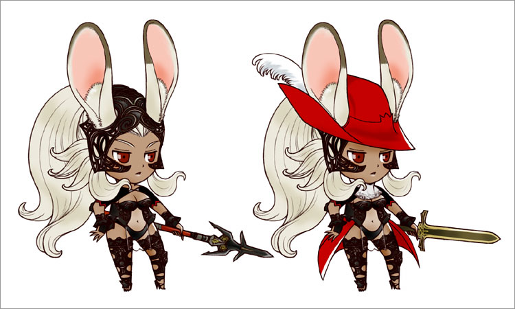 fran and red mage (final fantasy and 1 more) drawn by minami_ryou