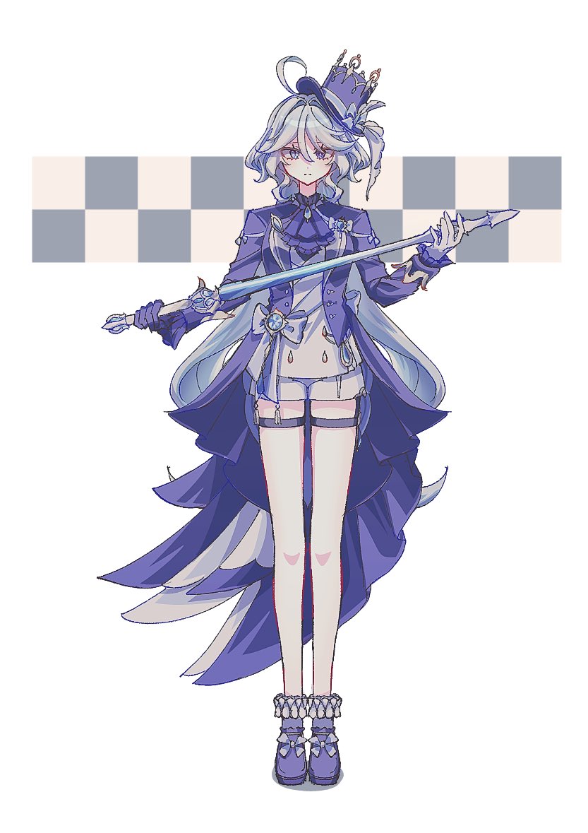 furina (genshin impact) drawn by toriniku_(tori_paku2)