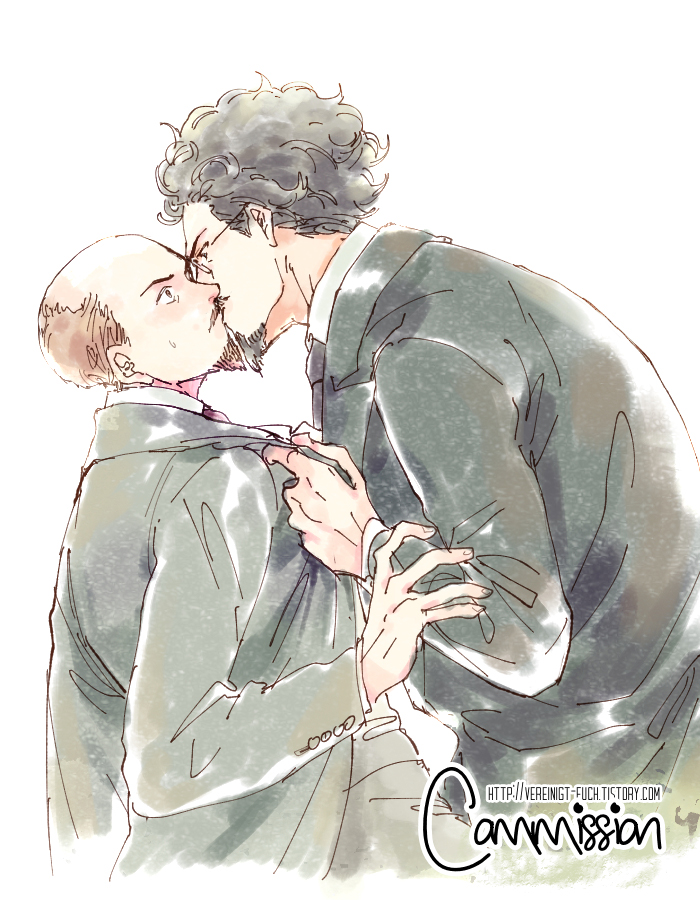 vladimir lenin and leon trotsky (real life) drawn by m0n7e_carl0