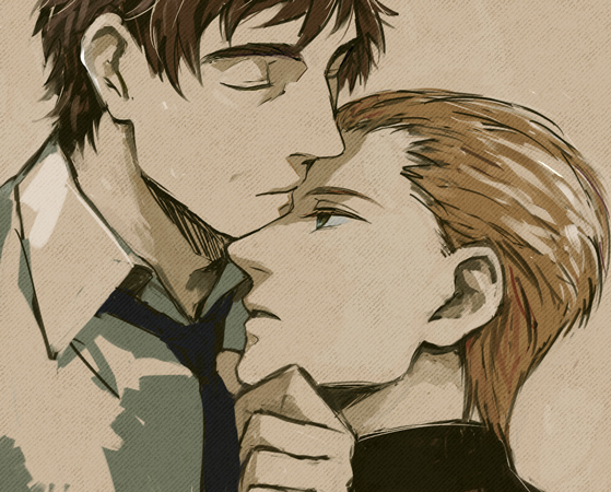 r daneel olivaw and elijah baley (the caves of steel) drawn by kurosuke_(nora)