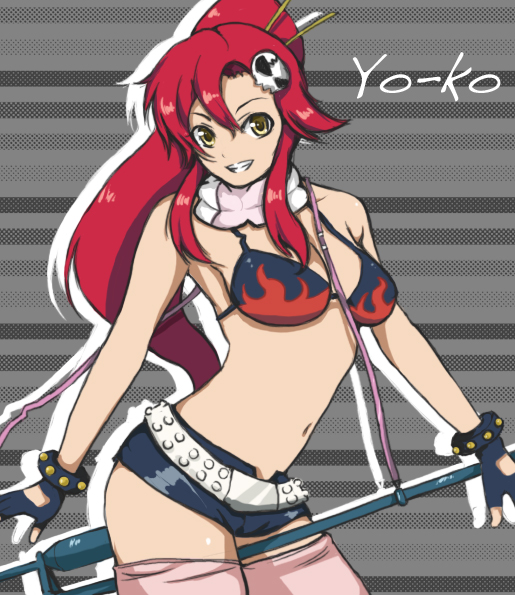 yoko littner (tengen toppa gurren lagann) drawn by yoruichi_(yoru1)