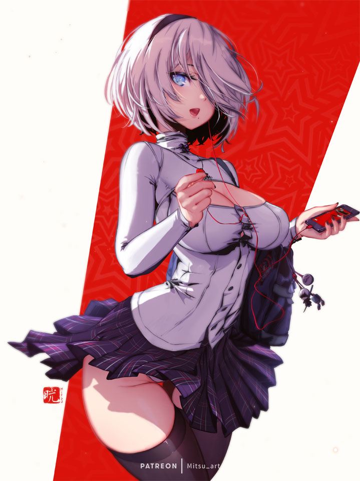 2b (persona and 3 more) drawn by mitsu_(mitsu_art)