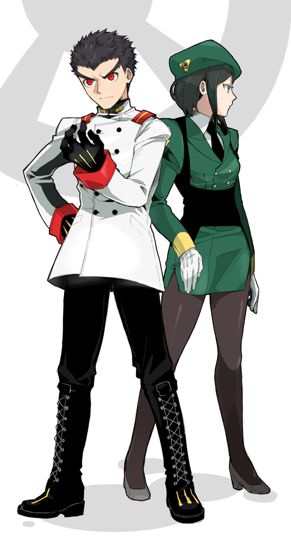 ikusaba mukuro, ishimaru kiyotaka, akatsuki, and kanae (danganronpa and 2 more) drawn by smkdss