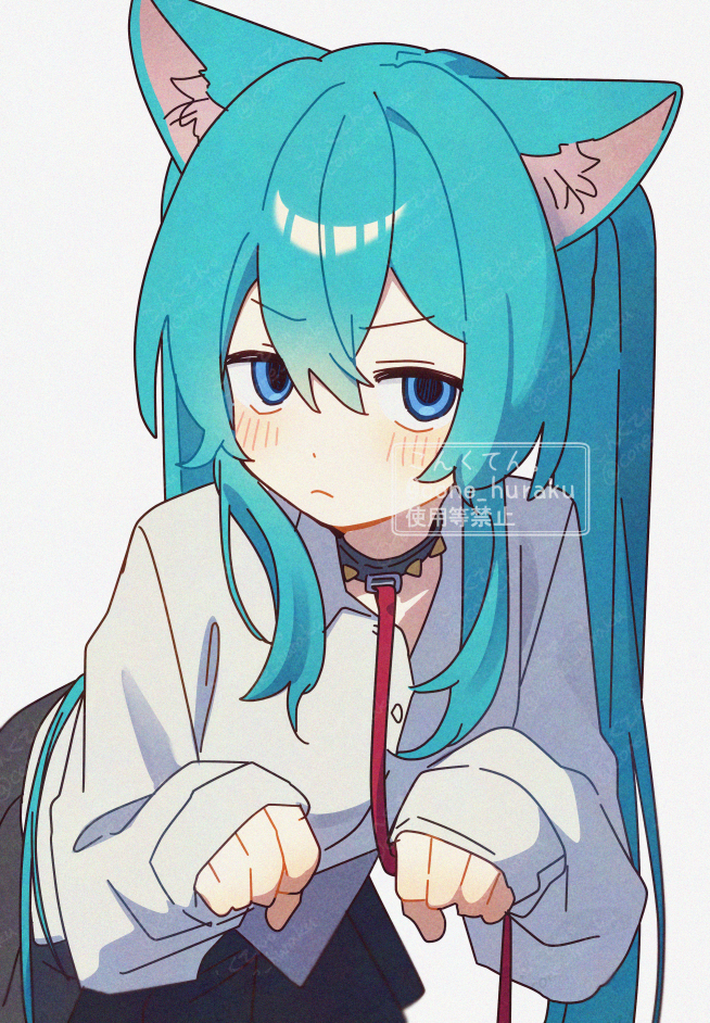 hatsune miku (vocaloid) drawn by corn_kuten