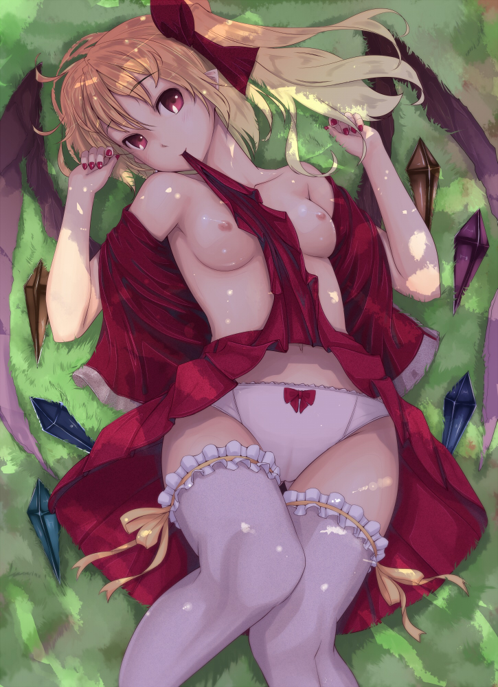 flandre scarlet (touhou) drawn by gustav_(telomere_na)