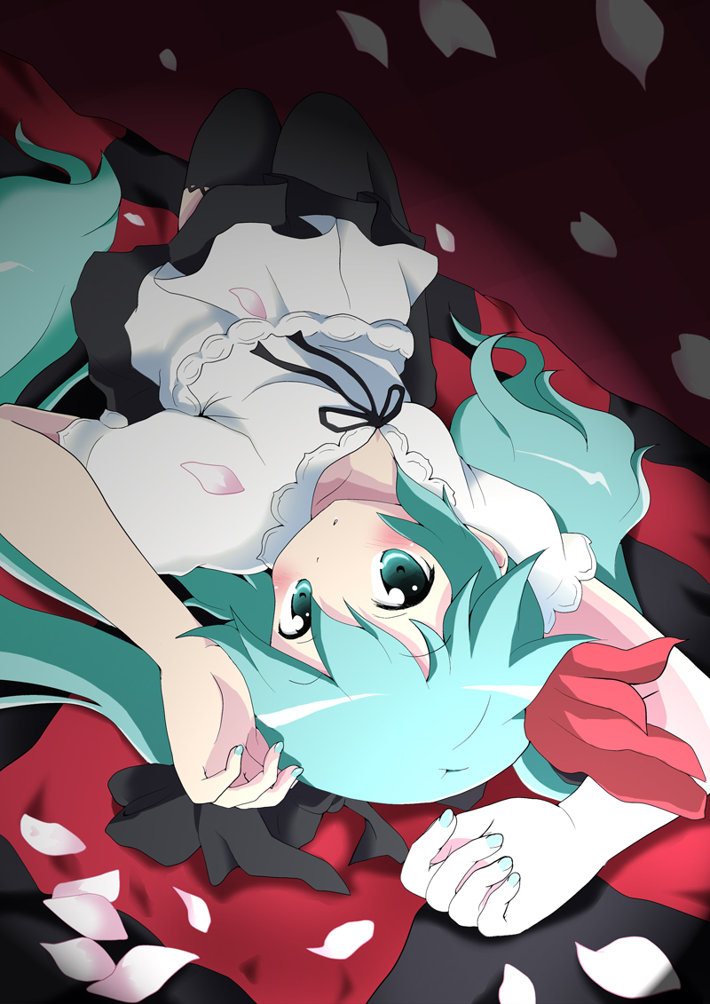 hatsune miku (vocaloid and 1 more) drawn by massala