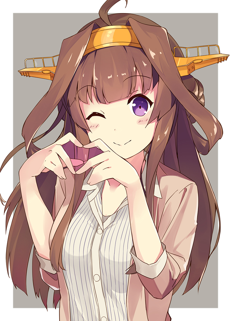 kongou and kongou kai ni (kantai collection) drawn by ashima_(roro046)