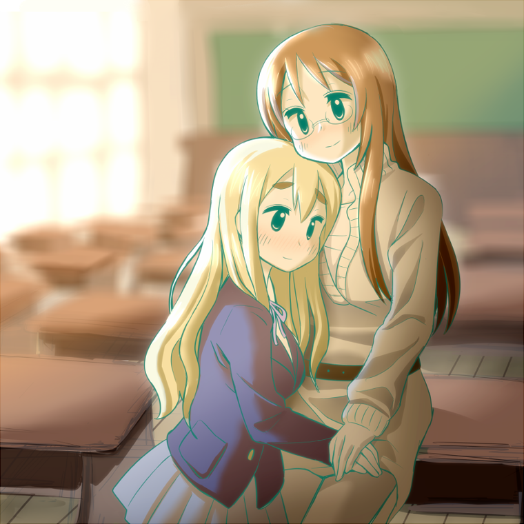 kotobuki tsumugi and yamanaka sawako (k-on!) drawn by brother_tomita