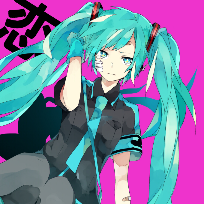 hatsune miku (vocaloid and 1 more) drawn by gmanee