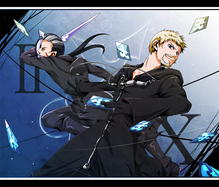 xigbar and luxord (kingdom hearts) drawn by 06night