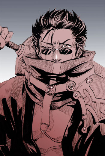 auron (final fantasy and 1 more) drawn by shiroton_(kazamineko)
