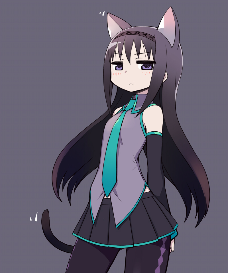 hatsune miku and akemi homura (vocaloid and 1 more) drawn by chan_co