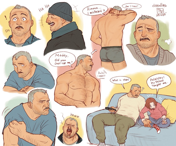 aaron gruber and madison (original) drawn by o_natsuo88