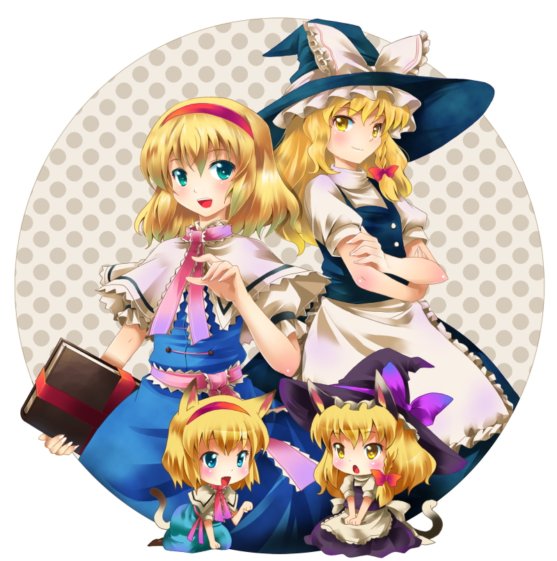 kirisame marisa and alice margatroid (touhou) drawn by michii_yuuki