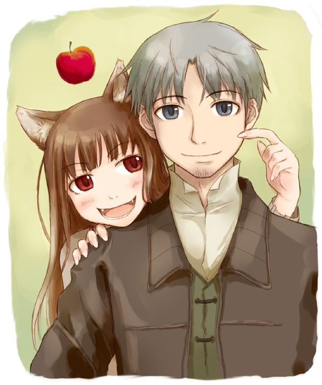 holo and craft lawrence (spice and wolf) drawn by takagi_hideaki