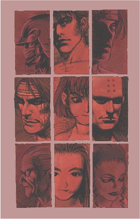 annie hamilton, keith wayne, ooyama reiji, angela belti, gouketsuji otane, and 4 more (gouketsuji ichizoku) drawn by murata_range