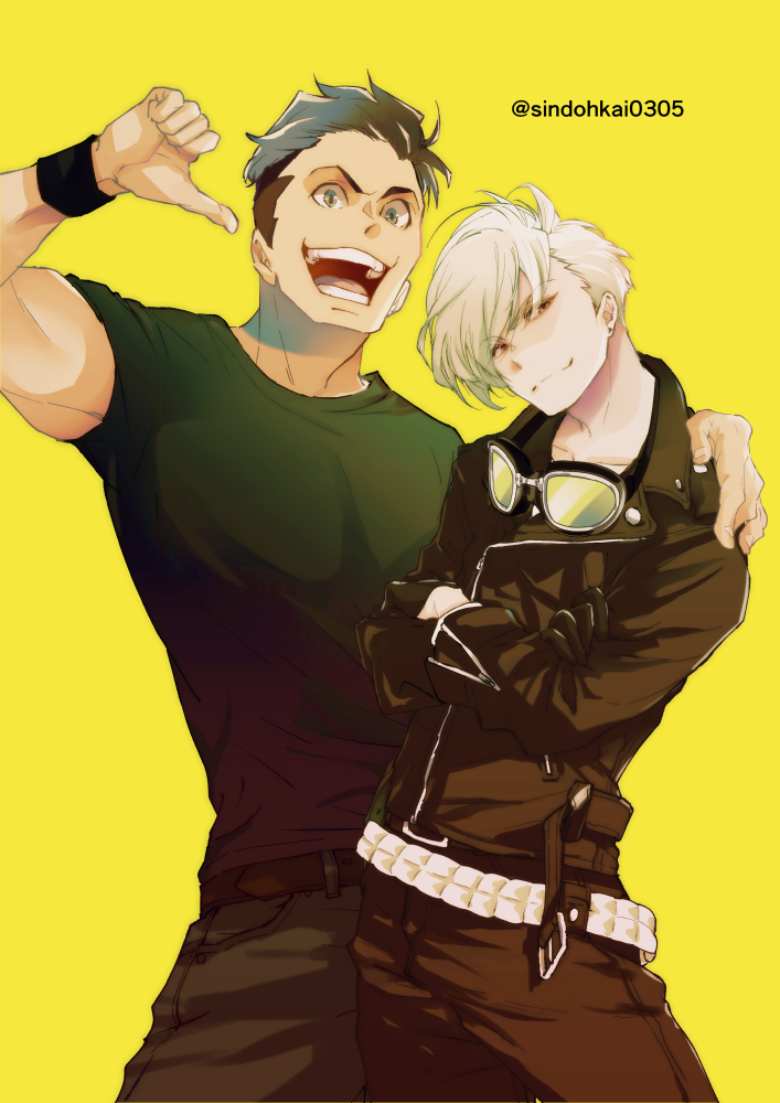 lio fotia and galo thymos (promare) drawn by sindohkai0305