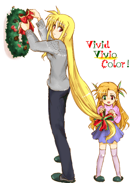 fate testarossa and vivio (lyrical nanoha and 1 more)