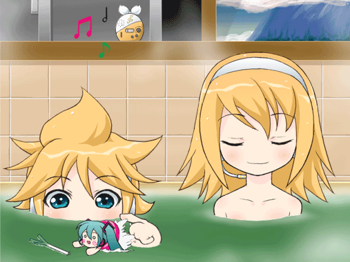 hatsune miku, kagamine rin, kagamine len, and hachune miku (vocaloid) drawn by mameshiba_(pixiv_59310)