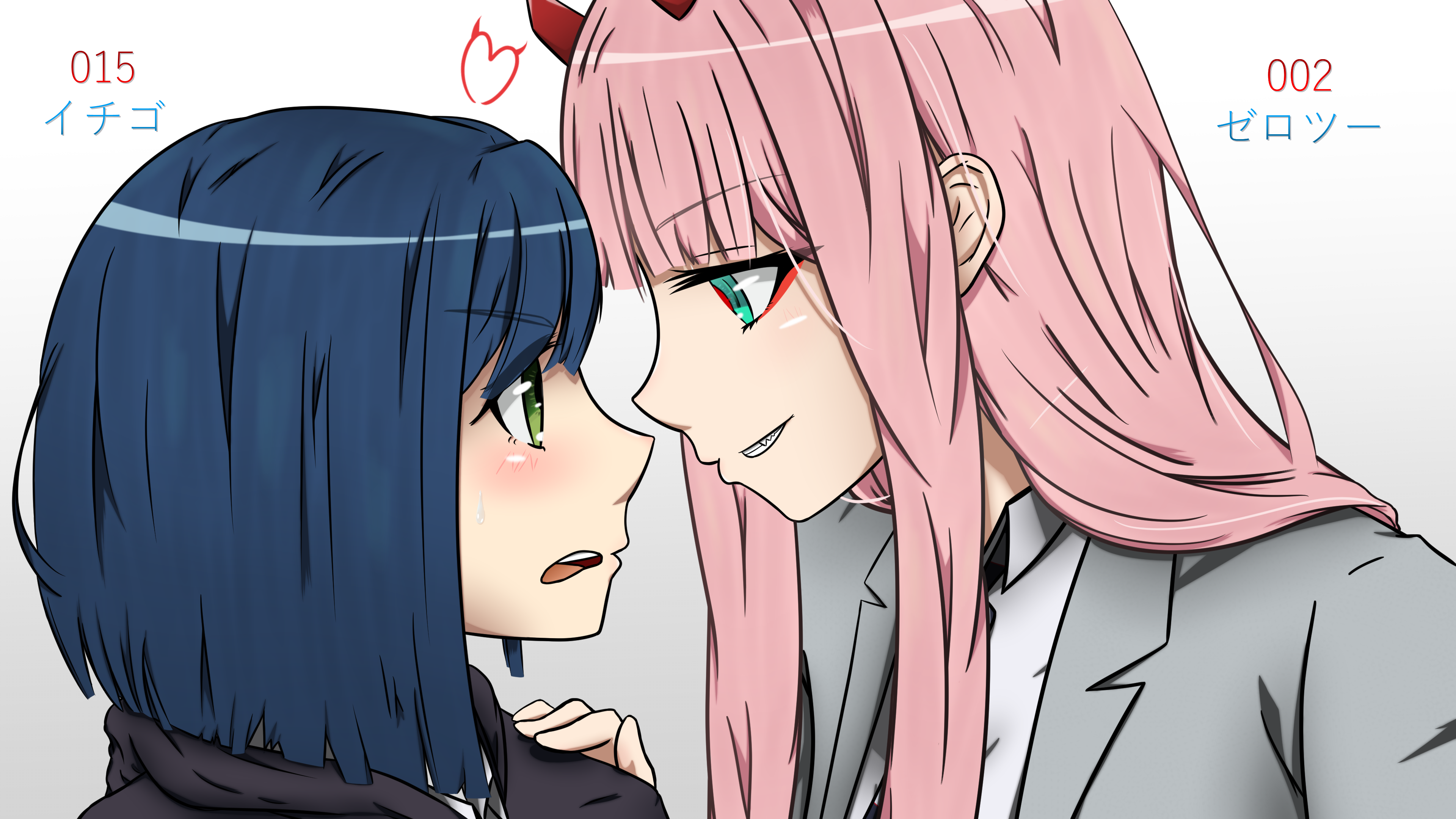 Zero Two And Ichigo Darling In The Franxx Drawn By Shippaidayo Danbooru Zero Two And Ichigo Darling In The Franxx Drawn By Shippaidayo Danbooru