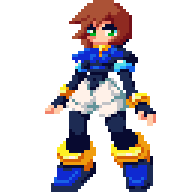 aile (mega man and 1 more) drawn by jezeargdraw